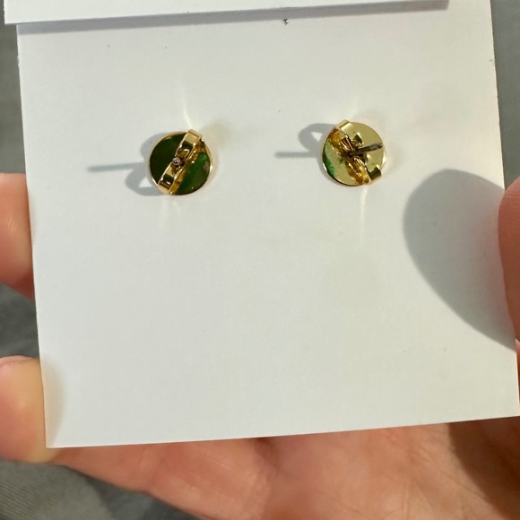 Authentic Tory Burch Classic Logo Pearl Earrings 80% off - Picture 6 of 10